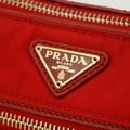 Prada Red Nylon Tessuto Pochette Shoulder Bag #3395 by Bolt Boutique