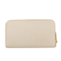 Prada Saffiano Leather Beige Zip Around Wallet #3230 by Bolt Boutique