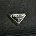 Prada Saffiano Leather Black Continental Long Wallet #3228 by Bolt Boutique