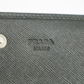 Prada Saffiano Leather Black Continental Long Wallet #3228 by Bolt Boutique