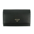 Prada Saffiano Leather Black Continental Long Wallet #3228 by Bolt Boutique
