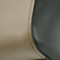 Prada Saffiano Leather Grey/Black Top Handle Tote #5808 by Bolt Boutique