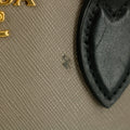 Prada Saffiano Leather Grey/Black Top Handle Tote #5808 by Bolt Boutique