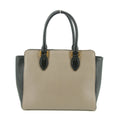 Prada Saffiano Leather Grey/Black Top Handle Tote #5808 by Bolt Boutique