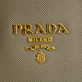 Prada Saffiano Leather Grey/Black Top Handle Tote #5808 by Bolt Boutique