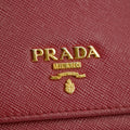 Prada Saffiano Leather Pink Compact Wallet #5174 by Bolt Boutique