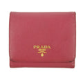 Prada Saffiano Leather Pink Compact Wallet #5174 by Bolt Boutique