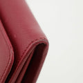 Prada Saffiano Leather Pink Continental Long Wallet #3808 by Bolt Boutique