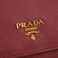 Prada Saffiano Leather Pink Continental Long Wallet #3808 by Bolt Boutique