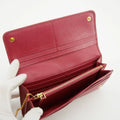 Prada Saffiano Leather Pink Continental Long Wallet #3808 by Bolt Boutique