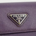 Prada Saffiano Leather Purple Long Wallet #3082 by Bolt Boutique