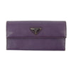 Prada Saffiano Leather Purple Long Wallet #3082