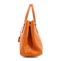 Prada Saffiano Vitello Orange Galleria 2Way Tote Bag #3231 by Bolt Boutique