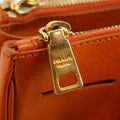 Prada Saffiano Vitello Orange Galleria 2Way Tote Bag #3231 by Bolt Boutique