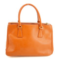 Prada Saffiano Vitello Orange Galleria 2Way Tote Bag #3231 by Bolt Boutique