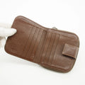 Prada Vintage Brown Leather Compact Zip Wallet #3816 by Bolt Boutique