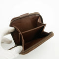 Prada Vintage Brown Leather Compact Zip Wallet #3816 by Bolt Boutique