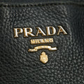 Prada Vitello Daino 2Way Black Shoulder Bag #3572 by Bolt Boutique