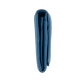 Prada Vitello Daino Blue Continental Flap Long Wallet #3823 by Bolt Boutique