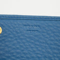 Prada Vitello Daino Blue Continental Flap Long Wallet #3823 by Bolt Boutique
