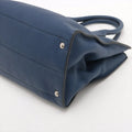 Prada Vitello Daino Leather 2 Way Handbag Navy Blue BN2693 #1981 by Bolt Boutique