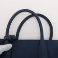 Prada Vitello Daino Leather 2 Way Handbag Navy Blue BN2693 #1981 by Bolt Boutique