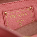 Prada Vitello Daino Leather Bauletto Pink Tote Bag #3596 by Bolt Boutique