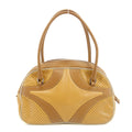 Prada Vitello Drive Perforated Bowling Bag Brown #2847 by Bolt Boutique