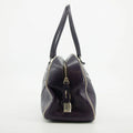 Prada Vitello Drive Perforated Bowling Bag Purple #2848 by Bolt Boutique
