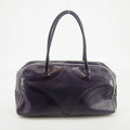 Prada Vitello Drive Perforated Bowling Bag Purple #2848 by Bolt Boutique
