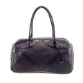 Prada Vitello Drive Perforated Bowling Bag Purple #2848 by Bolt Boutique