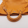 Prada Vitello Leather Braided Handle Yellow 2way Tote Bag #2344 by Bolt Boutique