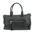 Prada Vitello Phenix Black Top Handle 2Way Shopping Shoulder Bag #3577 by Bolt Boutique