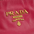 Prada Vitello Shine Pink Leather Bauletto 2Way Shoulder Bag #3543 by Bolt Boutique