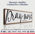 Pray More Worry Less Faith Sign IV by Tailored Canvases