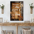 Prayer Is The Key But Faith Unlocks The Door Faith Sign by Tailored Canvases