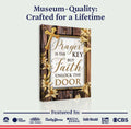 Prayer Is The Key But Faith Unlocks The Door Faith Sign II by Tailored Canvases