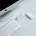 Premium 4 Port Aluminum USB Hub with 11-Inch Shielded Cable by DailySale