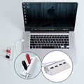 Premium 4 Port Aluminum USB Hub with 11-Inch Shielded Cable by DailySale