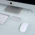 Premium 4 Port Aluminum USB Hub with 11-Inch Shielded Cable by DailySale