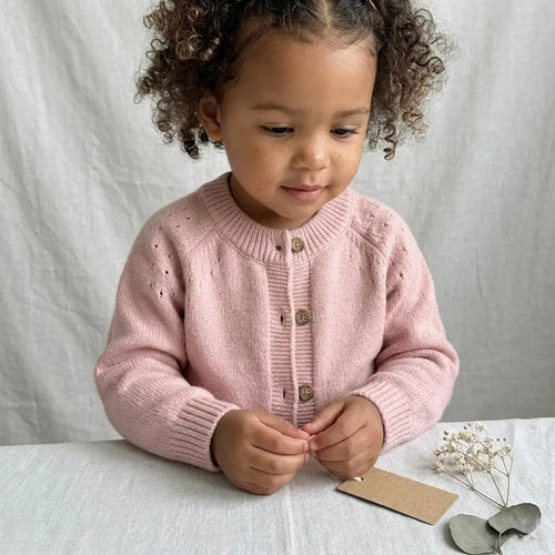 Premium Kids' Organic Cotton Cardigan | Made in Peru by ozznekshoes