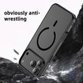 Premium Magnetic Charging Frosted Shockproof Phone Case for IPhone 17 Air 16 15 14 Plus Pro Max Skin Feeling Rugged Armor Cover by Perfect Stock