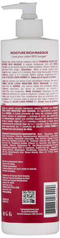 Framesi Color Lover Moisture Rich Masque, Sulfate Free Hair Mask for Color Treated Hair by Price Is Right Miami