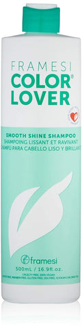 Framesi Color Lover Smooth Shine Shampoo, Sulfate Free Shampoo with Quinoa and Aloe Vera, Color Treated Hair by Price Is Right Miami