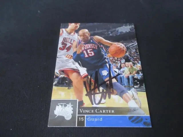 Vince Carter Signed 2009-10 Upper Deck Card (COA) by Price Is Right Miami