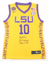 Angel Reese Signed LSU Nike Jersey, Inscribed (Beckett)