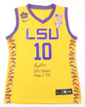 Angel Reese Signed LSU Nike Jersey, Inscribed (Beckett) by Price Is Right Miami