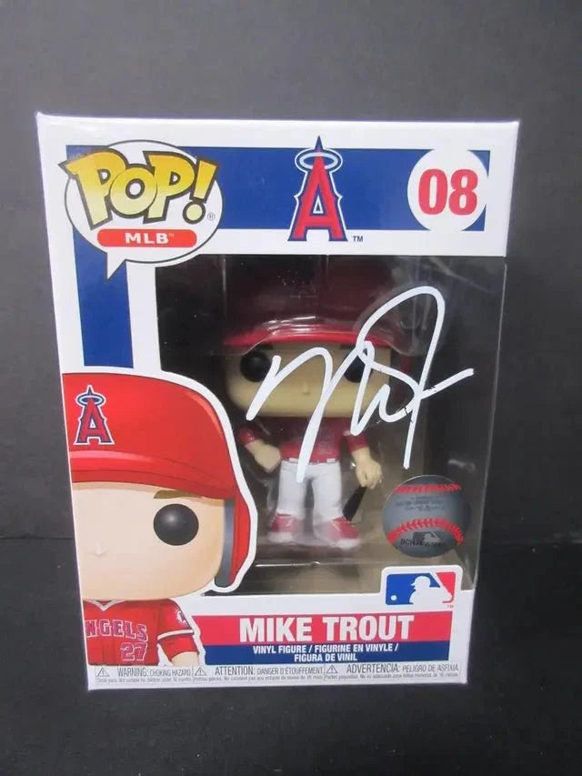 Mike Trout Signed Angels Funko Pop #08 (COA) by Price Is Right Miami
