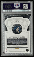 Anthony Edwards 2021-22 Crown Royale Crystal Blue #34 #54/99 (PSA 9) by Price Is Right Miami