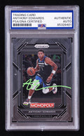 Anthony Edwards Signed 2022-23 Panini Prizm Monopoly #53 (PSA) by Price Is Right Miami